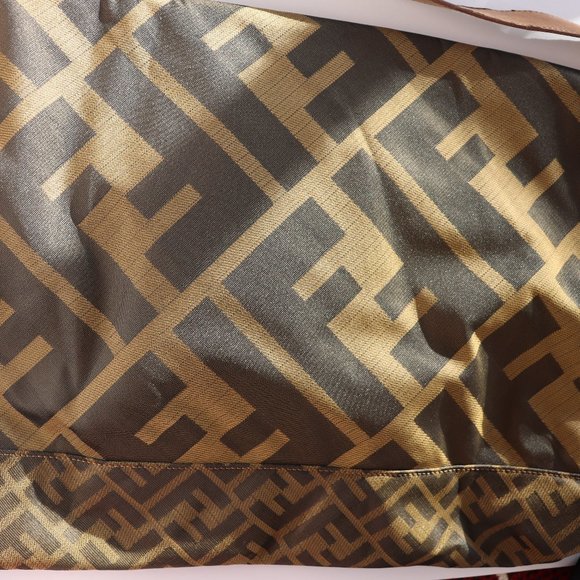 SOLD Fendi Tobacco Zucca Large Baguette Laced Bag - Picture 9 of 16